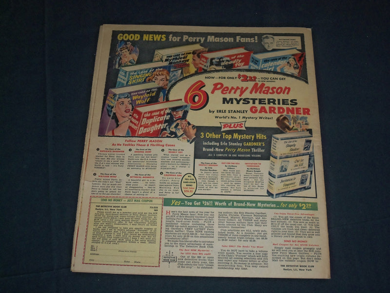 1961 JANUARY 15 THE AMERICAN WEEKLY NEWSPAPER - JOHN & JACKIE KENNEDY - NP 3535