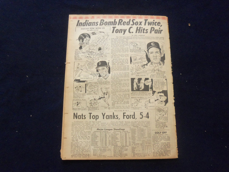 1965 MAY 10 BOSTON RECORD AMERICAN NEWSPAPER-LEGISLATORS JOB PROBE WARN- NP 6286