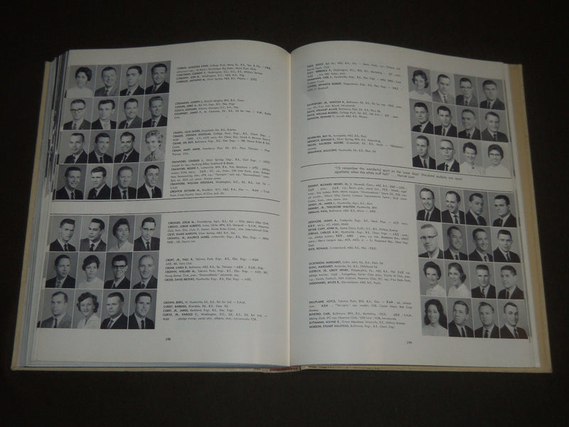 1961 TERRAPIN UNIVERSITY OF MARYLAND COLLEGE YEARBOOK - GREAT PHOTOS - YB 1175