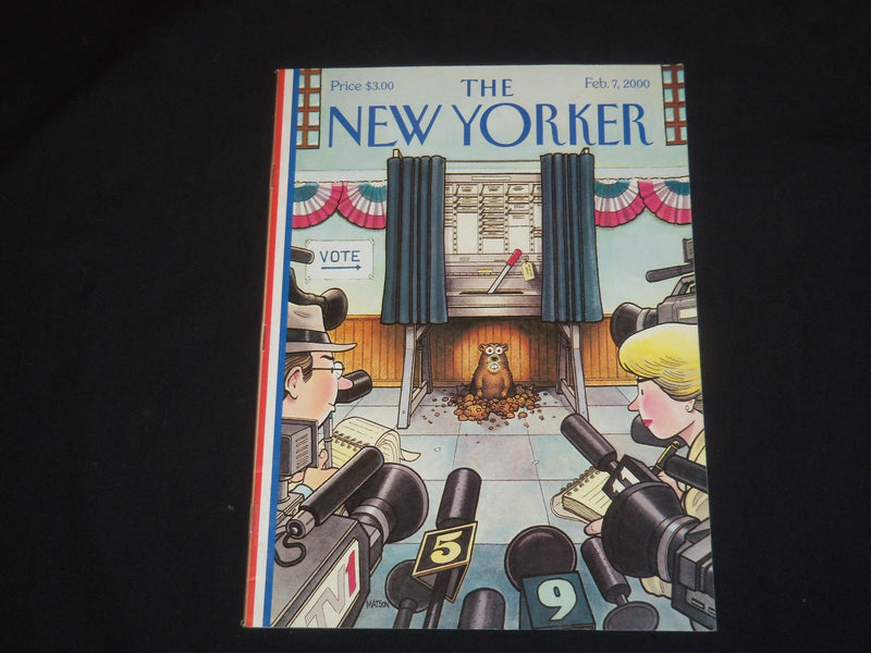 2000 FEBRUARY 7 THE NEW YORKER MAGAZINE - ILLUSTRATED COVER - NY 2047