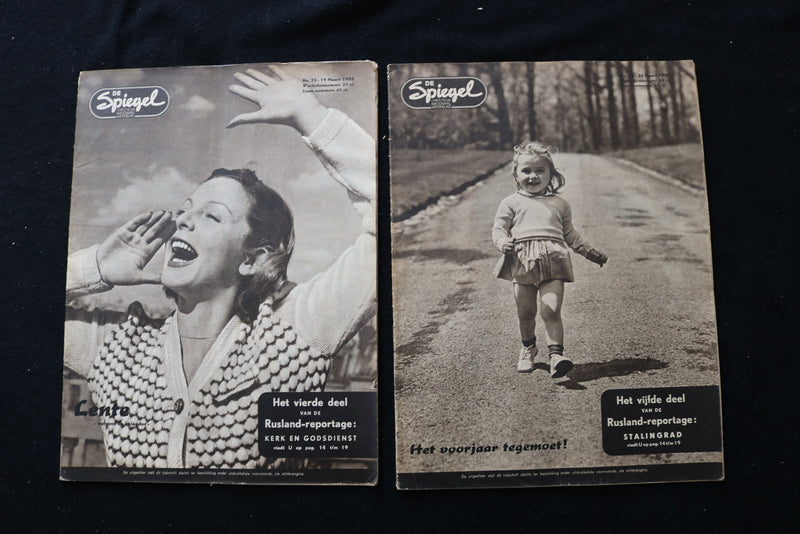 1955 DE SPIEGEL CHRISTELUK NATIONAAL MAGAZINE - LOT OF 18 - DUTCH - O 3706