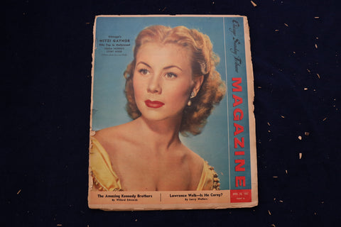 1957 APRIL 28 CHICAGO TRIBUNE MAGAZINE - MITZI GAYNOR COVER - E 22176