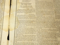 1851 APRIL 5 BOSTON MUSEUM NEWSPAPER - MURDERER'S RETRIBUTION - AMIE - NP 9027