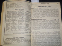 1945 SUPPLEMENT TO FRENCH'S BASIC CATALOGUE OF PLAYS - SOFTCOVER BOOK - K 2631