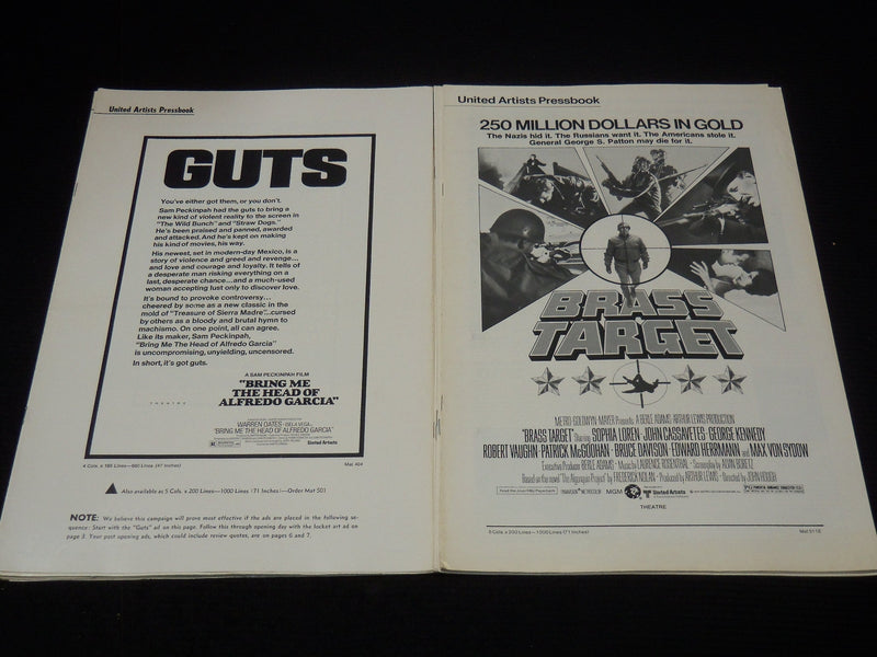 1970'S UNITED ARTISTS MOVIE PRESSBOOKS LOT OF 25 - 3810