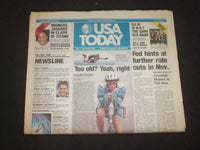 1998 OCTOBER 23-25 USA TODAY NEWSPAPER -FED HINTS AT FURTHER RATE CUTS - NP 7960