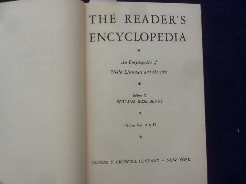 1948 THE READERS' ENCYCLOPEDIA HARDCOVER BOOKS - BOXED SET - 4 VOLUMES - KD 8832