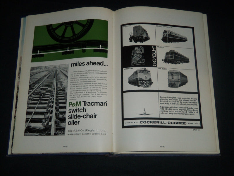 1966 JANE'S WORLD RAILWAYS BOOK - 9TH EDITION - NICE ADVERTISEMENTS - R 275M