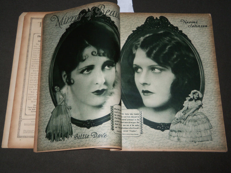 1928 NOVEMBER TRUE STORY MAGAZINE - GERTRUDE OLMSTEAD COVER- J 2827