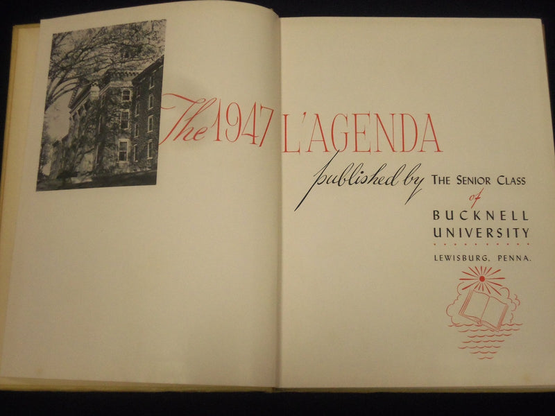 1947 L'AGENDA BUCKNELL UNIVERSITY LEWISBURG PENNSYLVANIA YEARBOOK - YB 127
