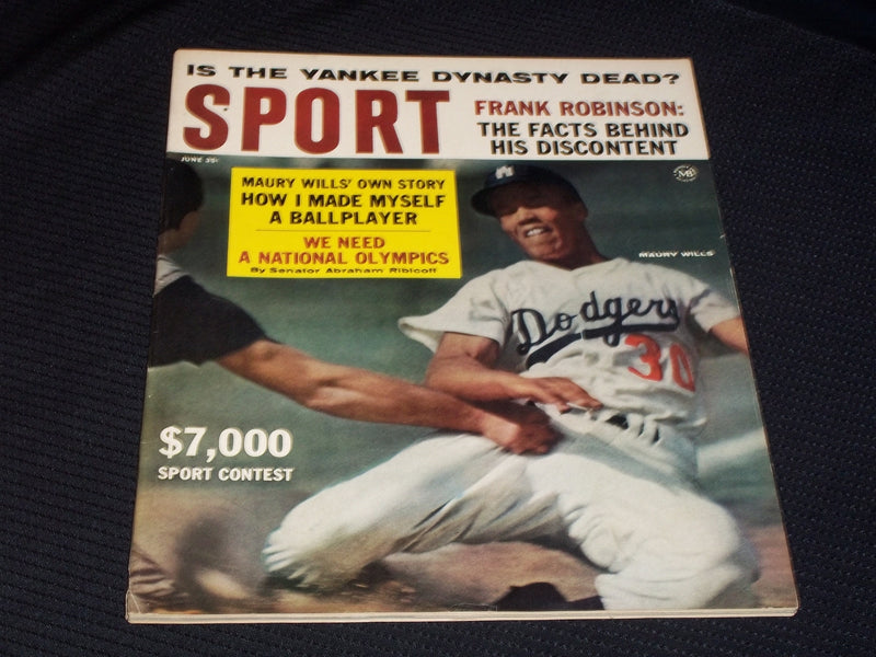 1963 JUNE SPORT MAGAZINE - MAURY WILLS COVER - E 223