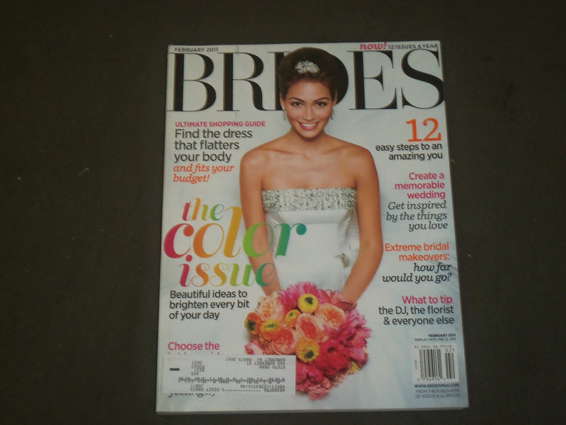2011 FEBRUARY BRIDES MAGAZINE - NICE COVER, PHOTOS & ARTICLES - B 2203
