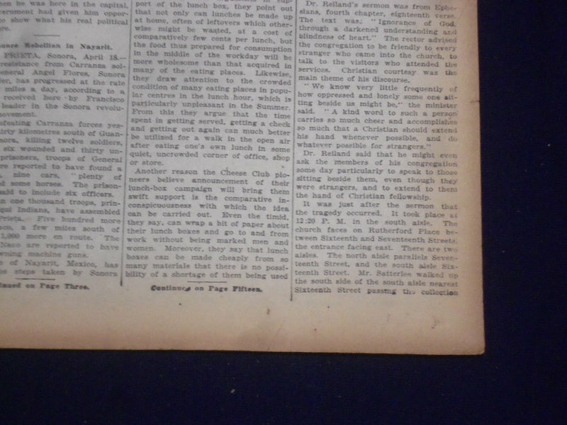 1920 APRIL 19 NEW YORK TIMES - LUNATIC KILLS DR. JAMES W. MARKOE - NT 8300