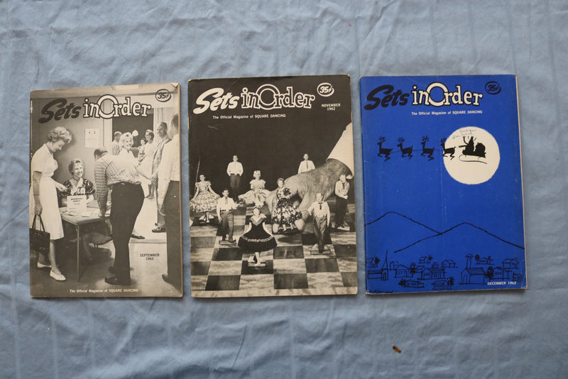 1961-1963 SETS IN ORDER - SQUARE DANCING - MAGAZINE - LOT OF 15 - O 3877