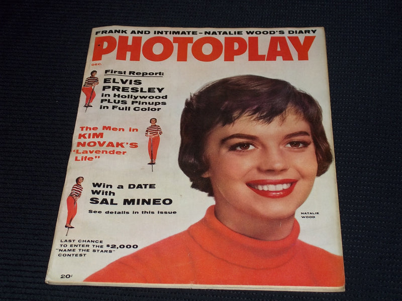 1956 DECEMBER PHOTOPLAY MAGAZINE - NATALIE WOOD FRONT COVER - E 16716