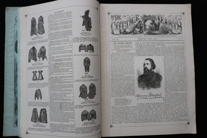 1875 THE COTTAGE HEARTH MAGAZINE - LOT OF 6 - K 2791