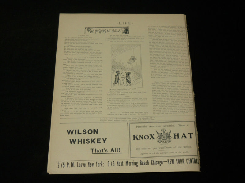 1905 FEBRUARY 16 LIFE MAGAZINE - WASHINGTON'S BIRTHDAY ISSUE - ILLUS. - B 4589R