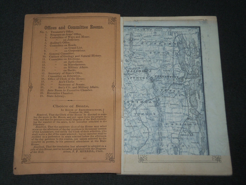 1839-1869 VERMONT THE SENATE & HOUSE REPRESENTATIVES MANUALS LOT OF 25 - J 2817