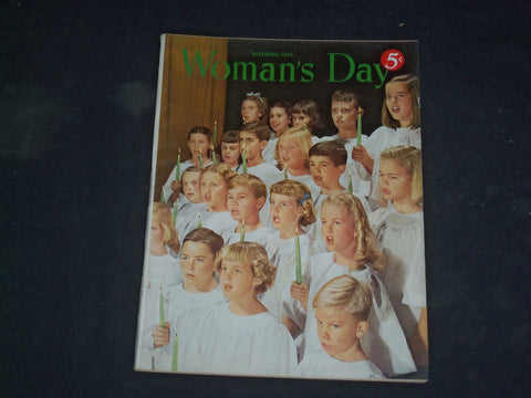 1950 DECEMBER WOMAN'S DAY MAGAZINE - CHRISTMAS CHOIR COVER - B 4045