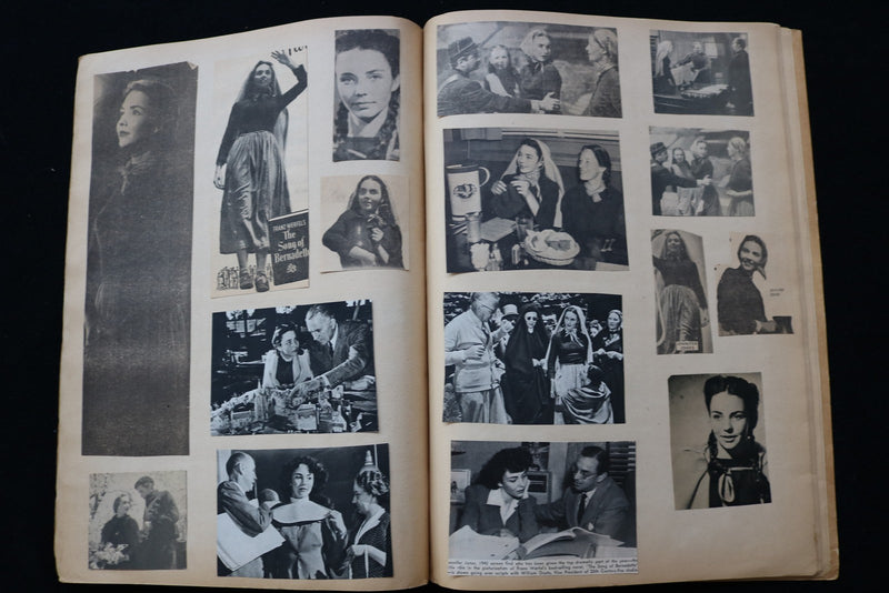 1940'S MOVIE STARS SCRAPBOOK -LUCILLE BALL-JENNIFER JONES-GREER GARSON - E 24941