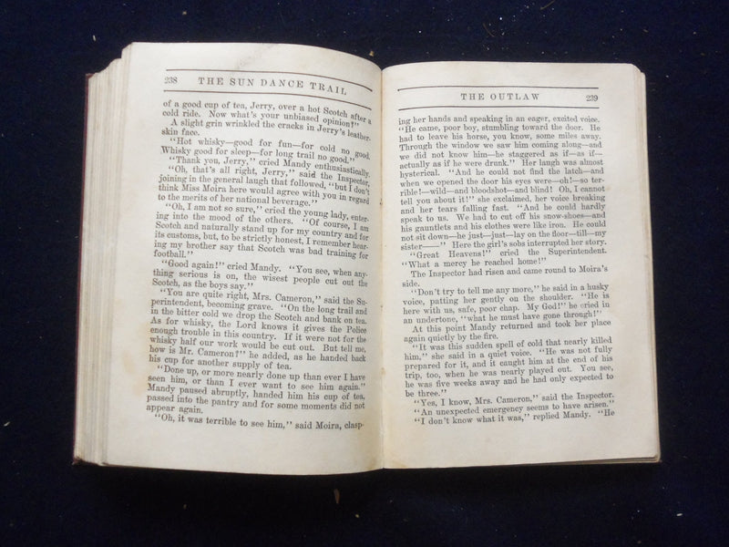 1914 THE PATROL OF THE SUNDANCE TRAIL HARDCOVER BOOK BY RALPH CONNOR - KD 8369