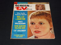 1968 OCTOBER SCREEN & TV ALBUM MAGAZINE - MIA FARROW FRONT COVER - E 15686