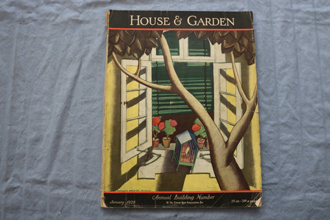 1928 JANUARY HOUSE & GARDEN MAGAZINE - ANNUAL BUILDING NUMBER - E 9337