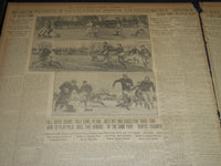 1908 NOVEMBER 8 THE BOSTON HERALD -HARVARD & DARTMOUTH FOOTBALL VICTORS - BH 245