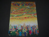 1963 DECEMBER 7 NEW YORKER MAGAZINE FRONT COVER ONLY - GREAT ART FOR FRAMING