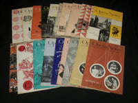 1951 OPERA NEWS MAGAZINE LOT OF 19 DIFFERENT ISSUES - O 2805H