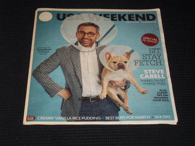 2013 MARCH 1 USA WEEKEND MAGAZINE - STEVE CARELL COVER - E 4980