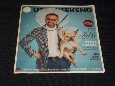 2013 MARCH 1 USA WEEKEND MAGAZINE - STEVE CARELL COVER - E 4980