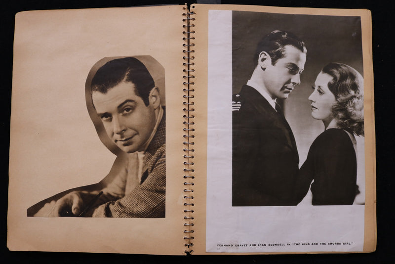 1930'S MOVIE STARS SCRAPBOOK - ANN SHERIDAN - SONJA HENIE - E 24957