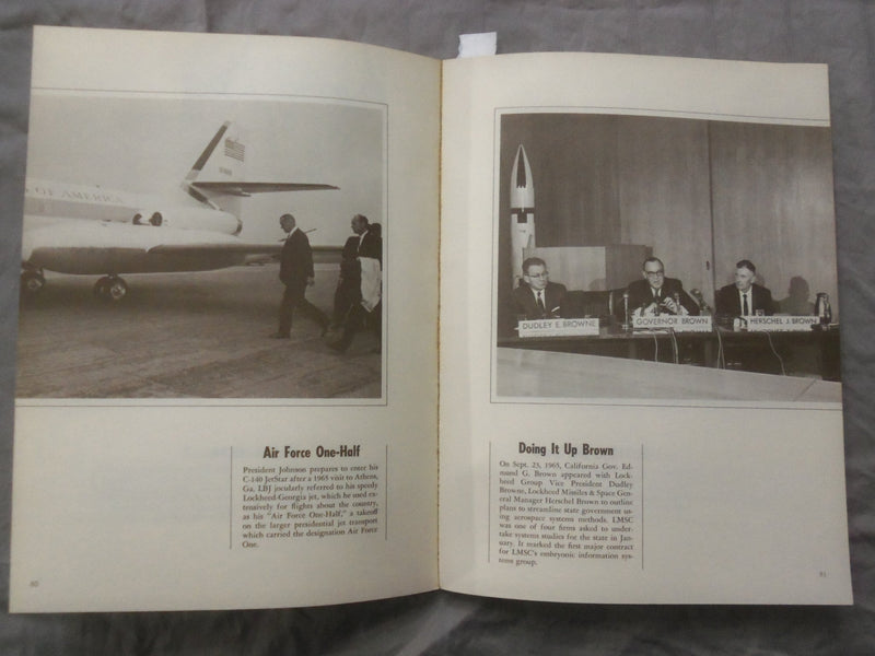 1969 DAYS OF TRIAL AND TRIUMPH SOFTCOVER BOOK -LOCKHEED PICTORIAL HISTORY- K 268