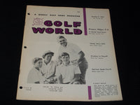 1964 OCTOBER 9 GOLF WORLD MAGAZINE - JAMES R. HAND FAMILY FRONT COVER - E 7370