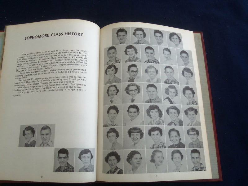 1953 THE BLUE JAY SCOTT TOWNSHIP HIGH SCHOOL YEARBOOK - ESPY, PA - YB 2697