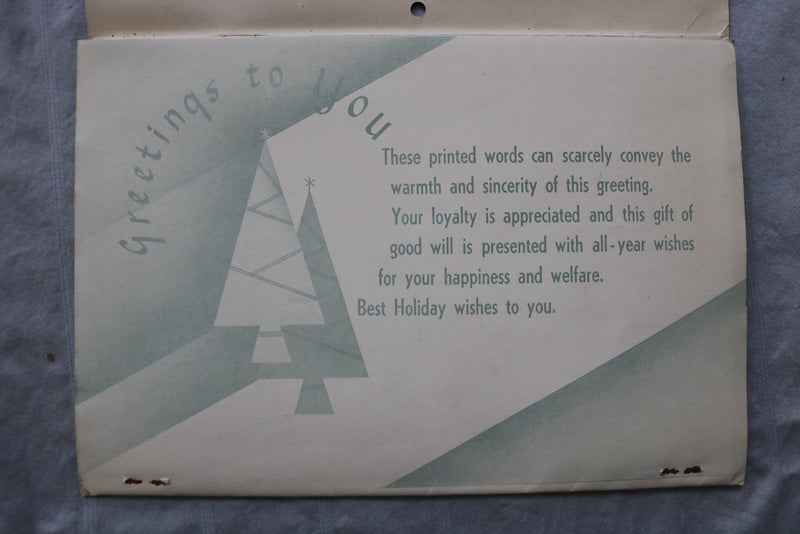 1948 PEARL FURNITURE CO. CALENDAR - CLEVELAND, OHIO - K 3457