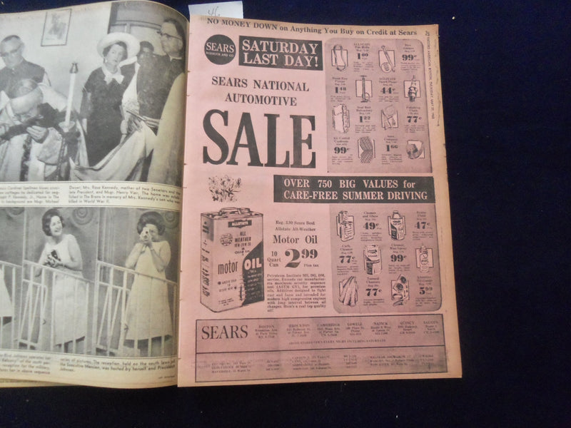 1965 MAY 27 BOSTON RECORD AMERICAN NEWSPAPER-ASK CONGRESS PROBE CLAY KO -NP 6249
