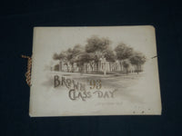 1893 JUNE 23 BROWN UNIVERSITY CLASS DAY SOUVENIR BOOKLET - J 4316