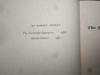 1966 THE TERRITORAL IMPERATIVE HARDCOVER BOOK BY ROBERT ARDREY - KD 9166