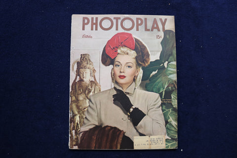 1946 OCTOBER PHOTOPLAY MAGAZINE - LANA TURNER COVER - E 17534