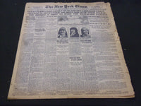 1928 APRIL 14 NEW YORK TIMES - OCEAN FLIERS LAND SAFELY OFF LABRADOR - NT 5350