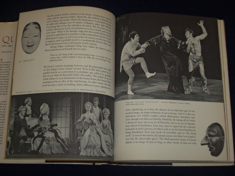 1969 QUALITY ITS IMAGE IN THE ARTS HARDCOVER BOOK BY LOUIS KRONENBERGER- KD 2786