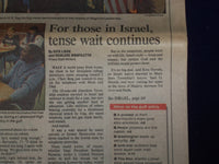1991 JANUARY 16 ASBURY PARK PRESS NEWSPAPER - WORLD AWAITS WAR IN IRAQ - NP 3067