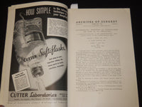 1942 ARCHIVES OF SURGERY BULLETINS LOT OF 3 - AMERICAN MEDICAL ASSOC. - O 2922F