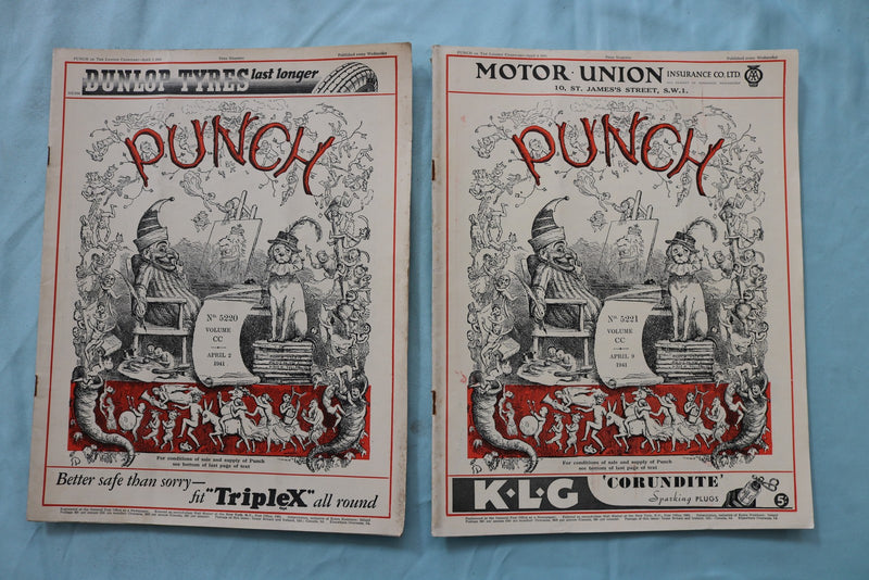 1941 PUNCH MAGAZINE - LOT OF 25 - O 3972