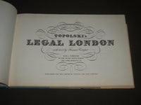 1961 TOPOLSKI'S LEGAL LONDON BY FRANCIS COWPER HARDCOVER BOOK - I 1207
