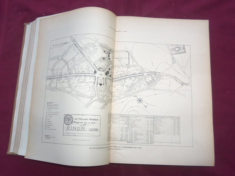 1921 JAN-DEC THE BUILDER U. K. MAGAZINE BOUND VOLUMES - 2 VOLS - FOLD OUTS- C 32
