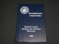 1980 GEORGETOWN UNIVERSITY MEDICAL CENTER ALUMNI DIRECTORY - KD 7347