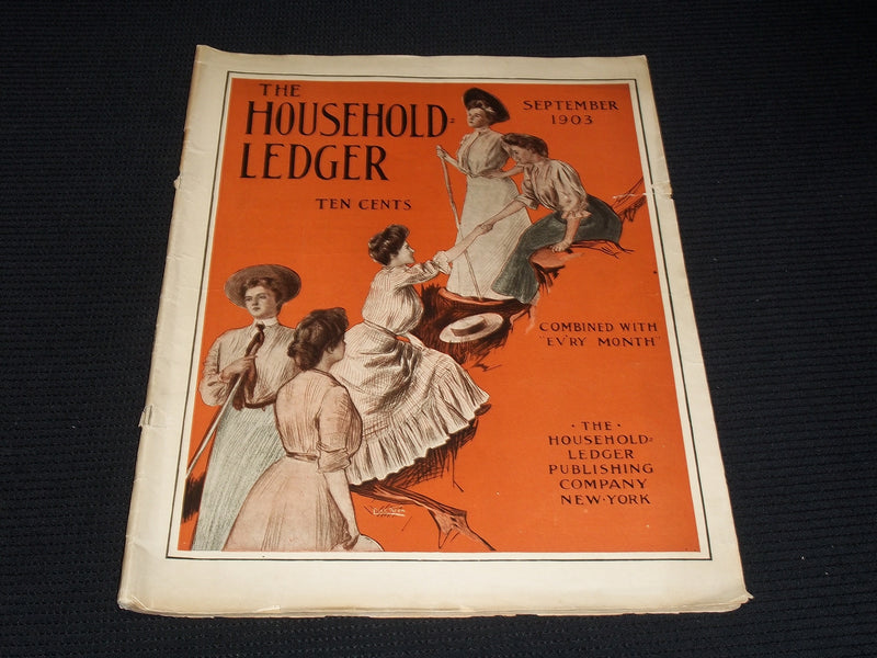 1903 SEPTEMBER THE HOUSEHOLD LEDGER MAGAZINE NICE ILLUSTRATED COVER - E 2411